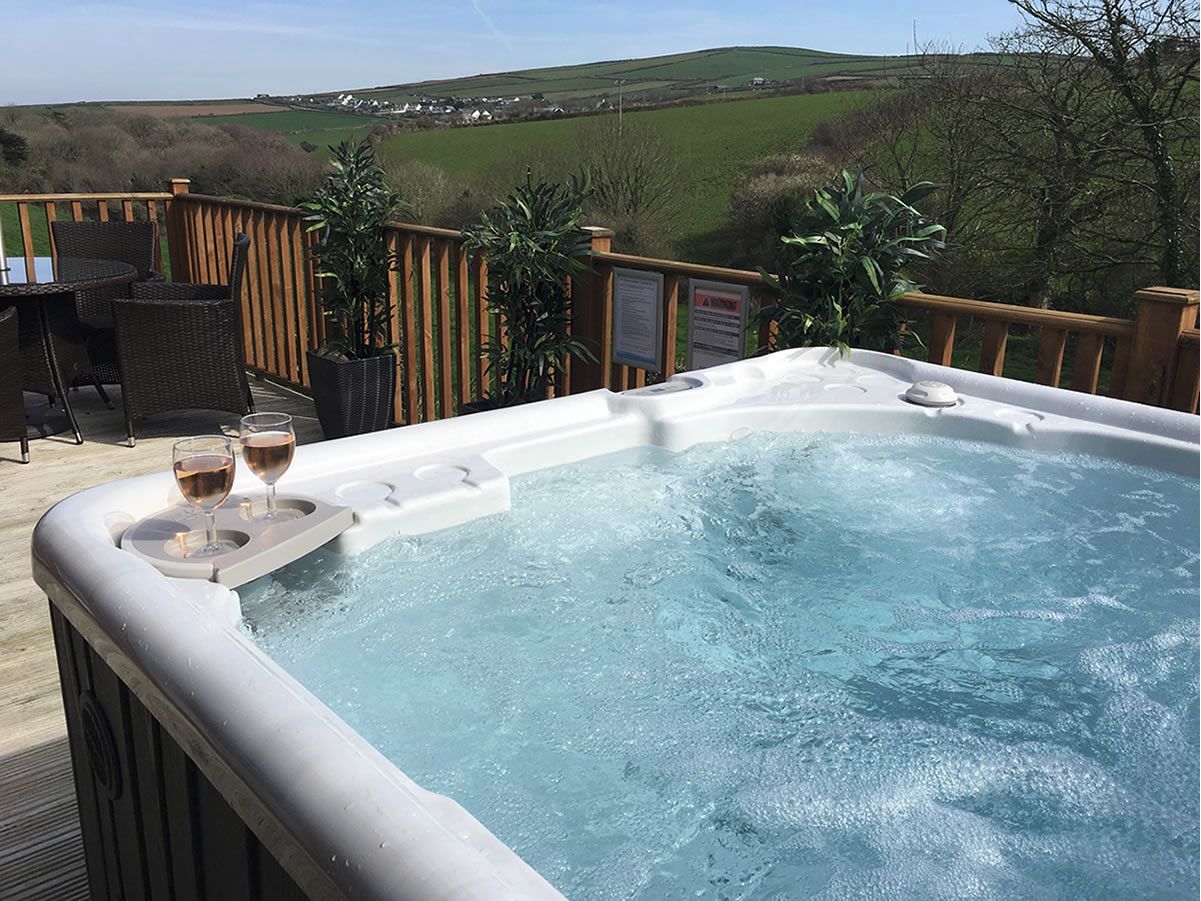 Relaxing view from the hot tub