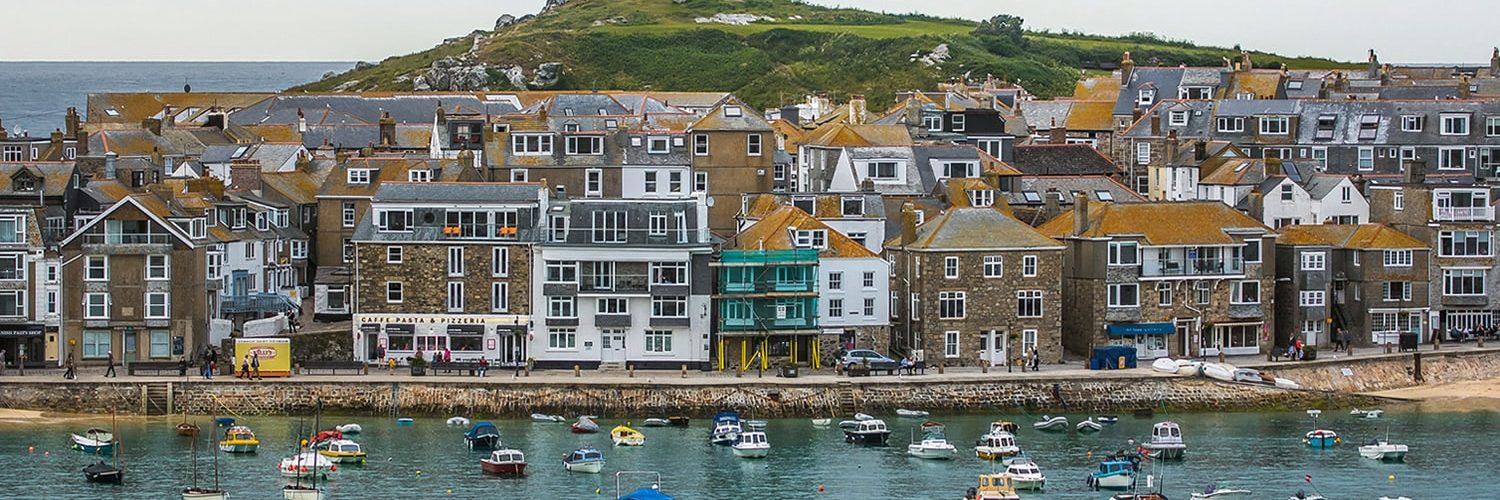 Corish town and harbour view from the sea